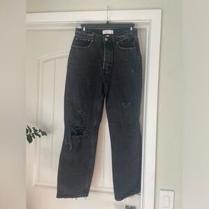 Abercrombie & Fitch Curve Love Black Jeans size 2 - 26 Short